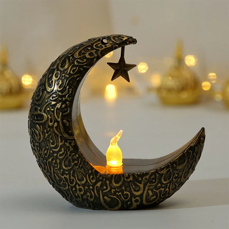 Portavelas Árabe estilo Estrella y Luna