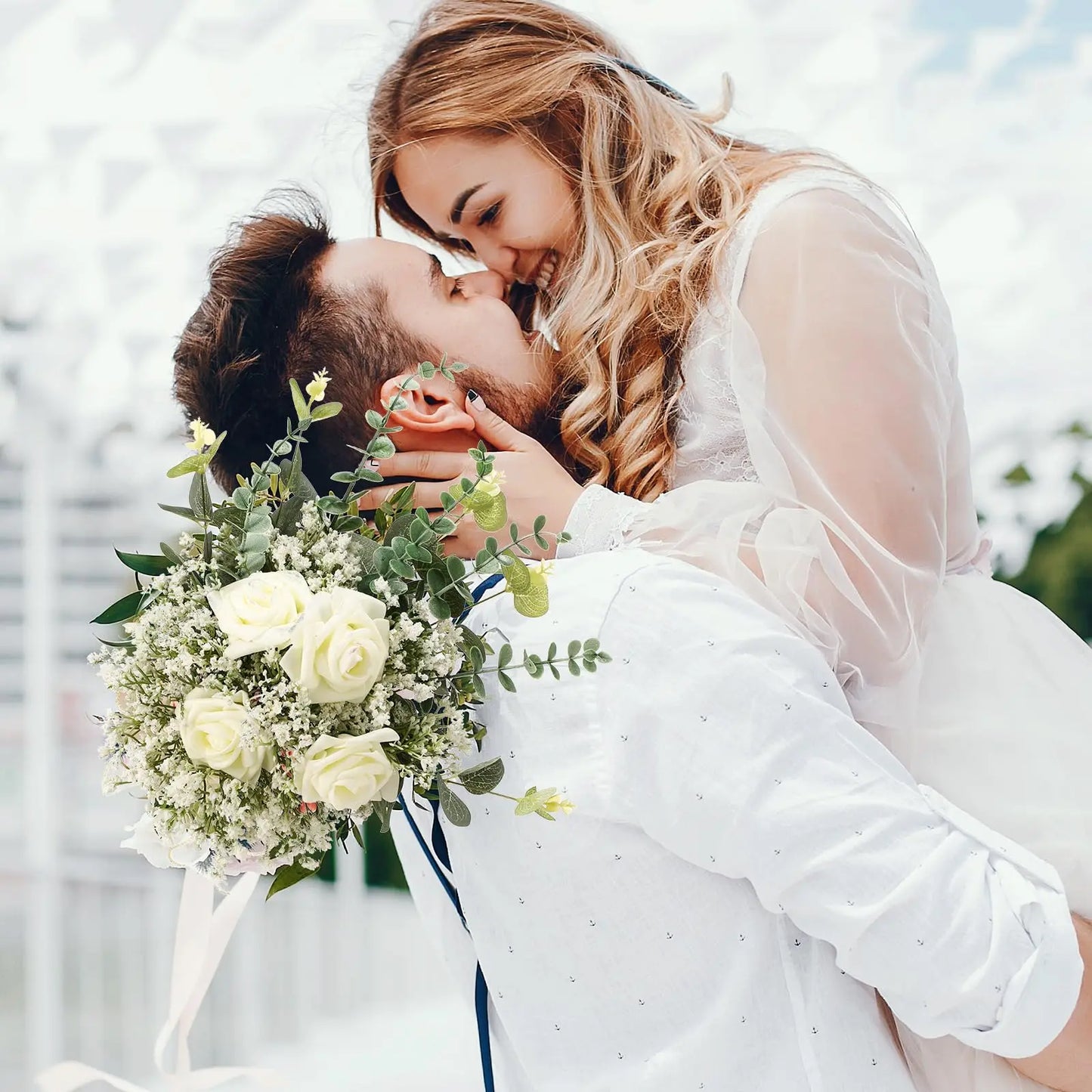 Flores Artificiales de Gypsophila – Paquete de 10/15 Unidades