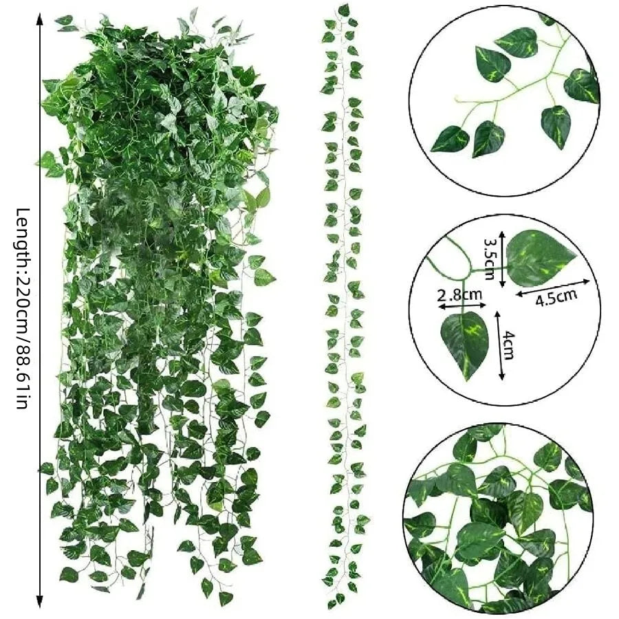 Guirnalda Artificial de Hiedra Verde
