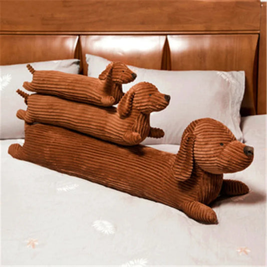 Cojín de Peluche con Forma de Perro Salchicha