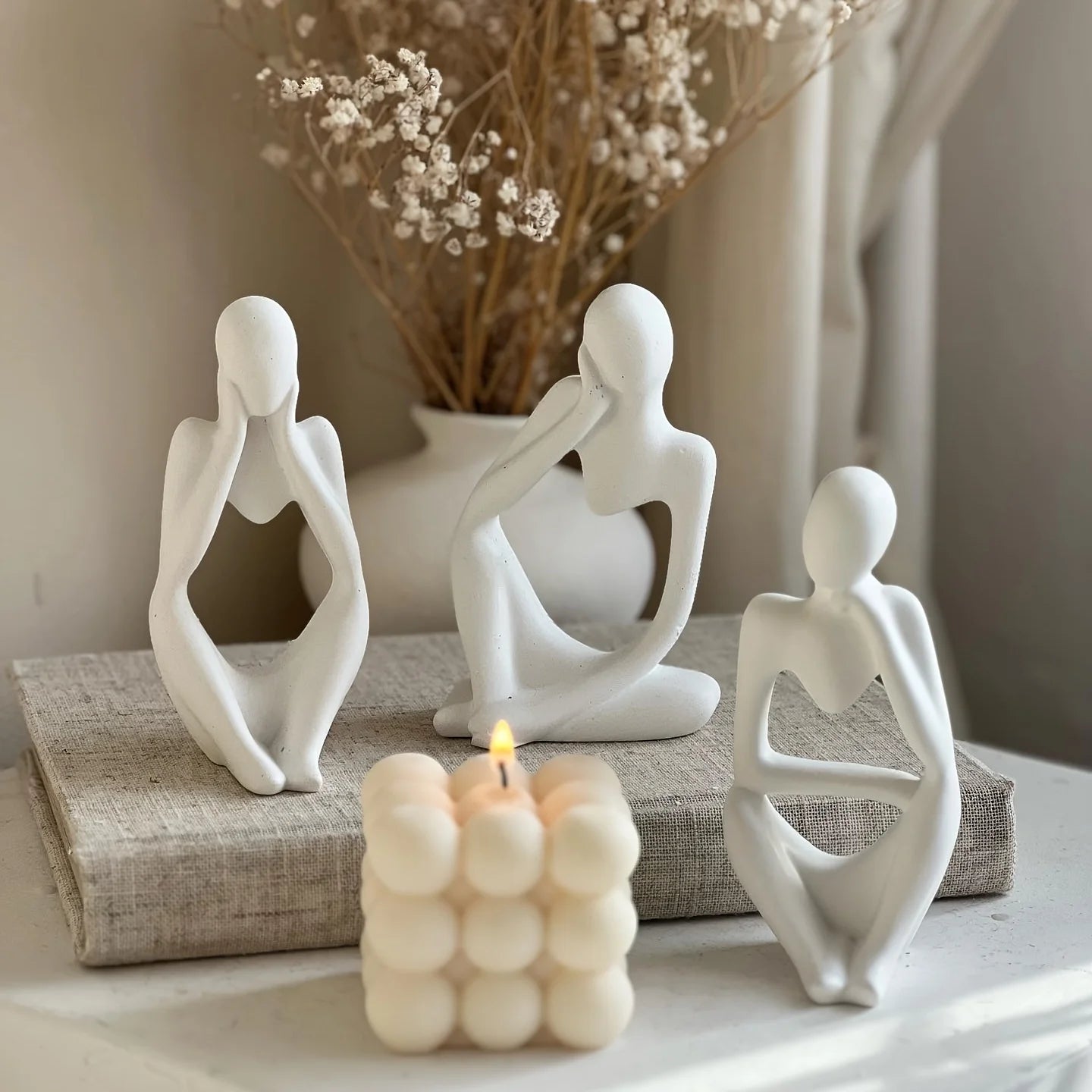Set de 3 Moldes de Silicona – Arte Corporal, Portavelas y Manualidades en Resina