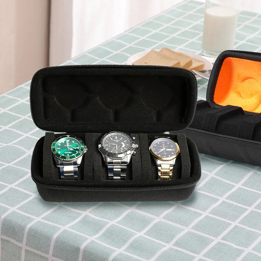 Estuche de Viaje para Relojes con 3 Compartimentos