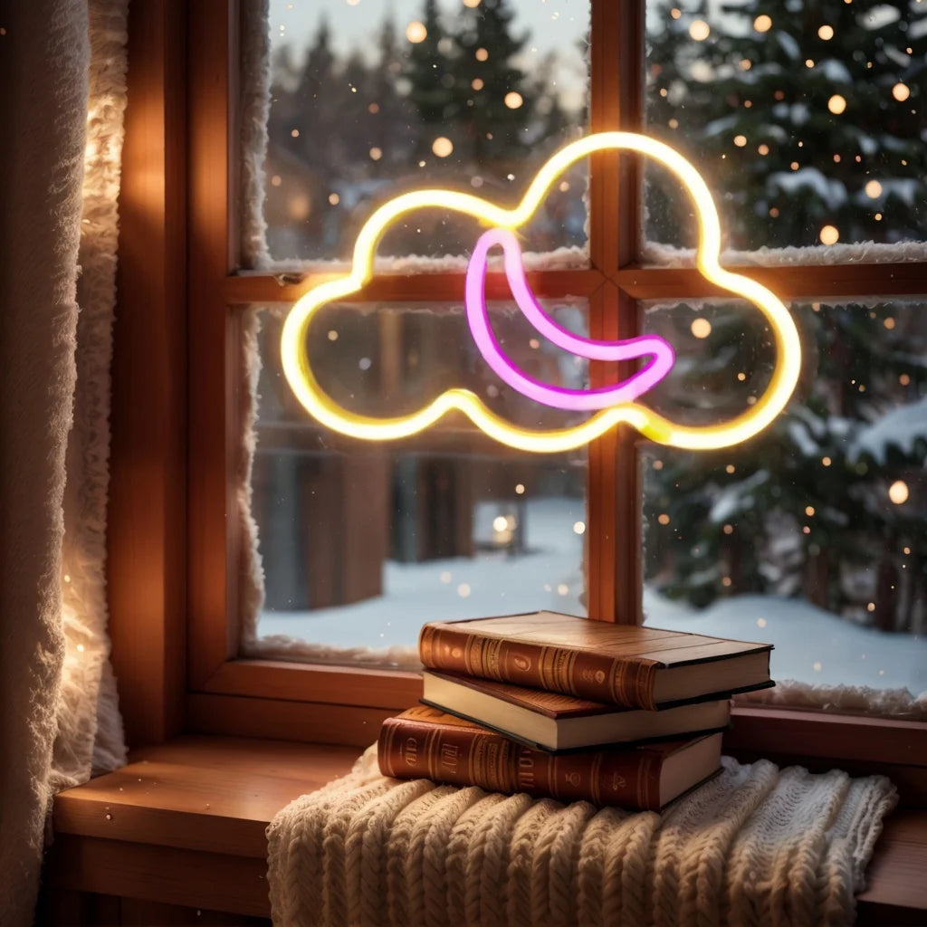 Letrero LED de Neón – USB/Batería para Decoración de Pared