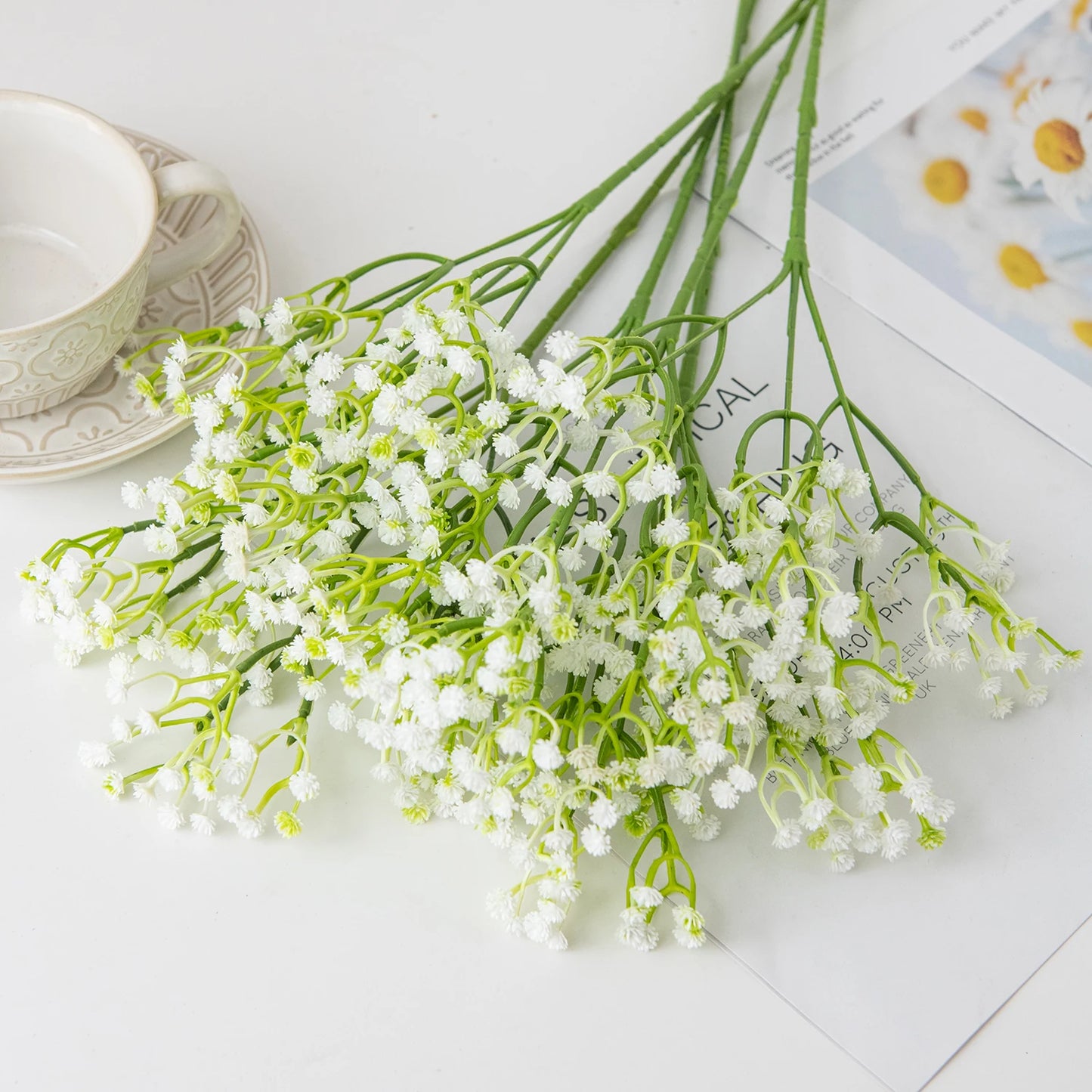 Flores Artificiales de Gypsophila – Decoración para Hogar