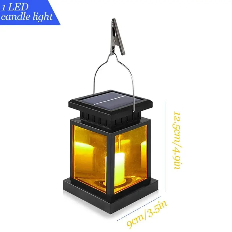 Farol solar LED decorativo para jardín, terraza o balcón
