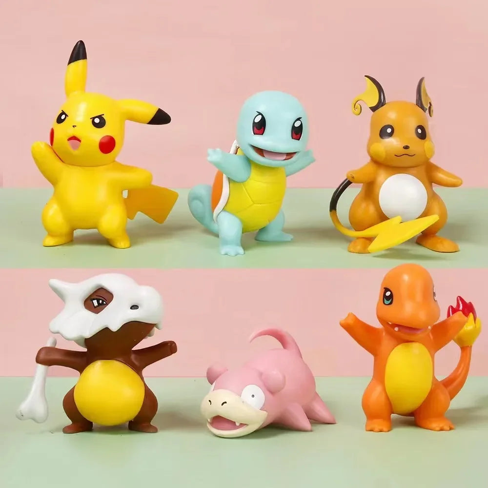 Set de 6 Figuras Pokémon – Pikachu, Vinilo