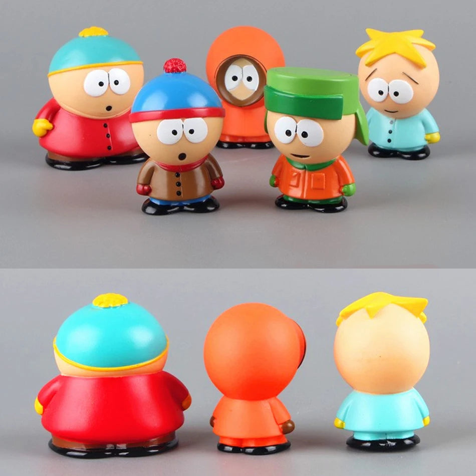 Set de 5 Figuras South Park – Stan, Eric y Más, 6 cm