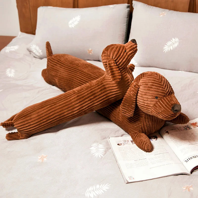 Cojín de Peluche con Forma de Perro Salchicha