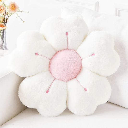 Cojín de Peluche en Forma de Margarita