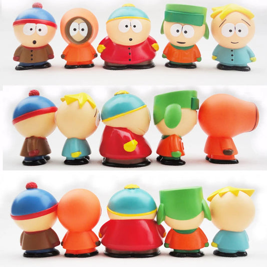 Set de 5 Figuras South Park – Stan, Eric y Más, 6 cm