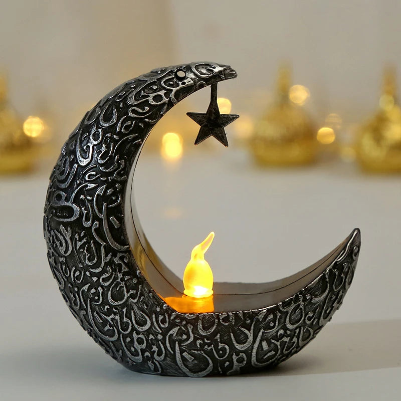 Portavelas Árabe estilo Estrella y Luna