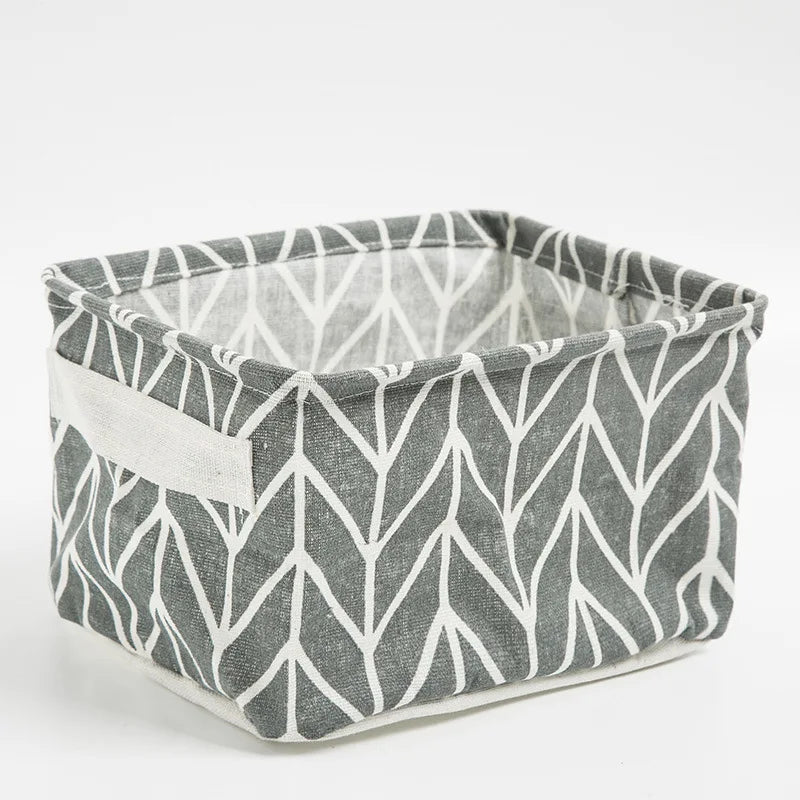 Cesta de Almacenaje Plegable de Lona con Asa