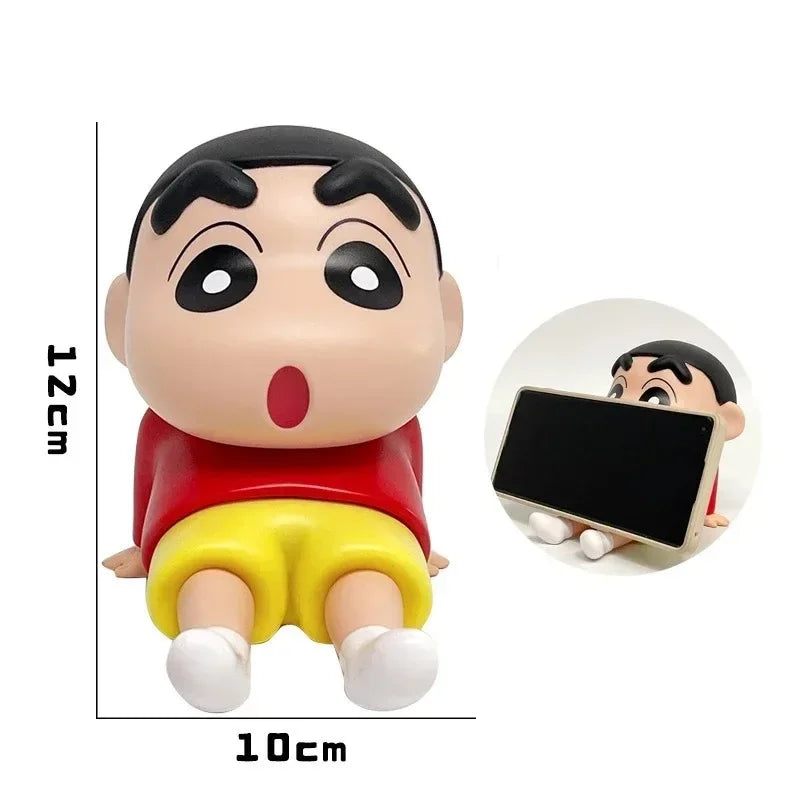 Figura de Crayon Shin-Chan – Soporte para Teléfono y Decoración de Escritorio