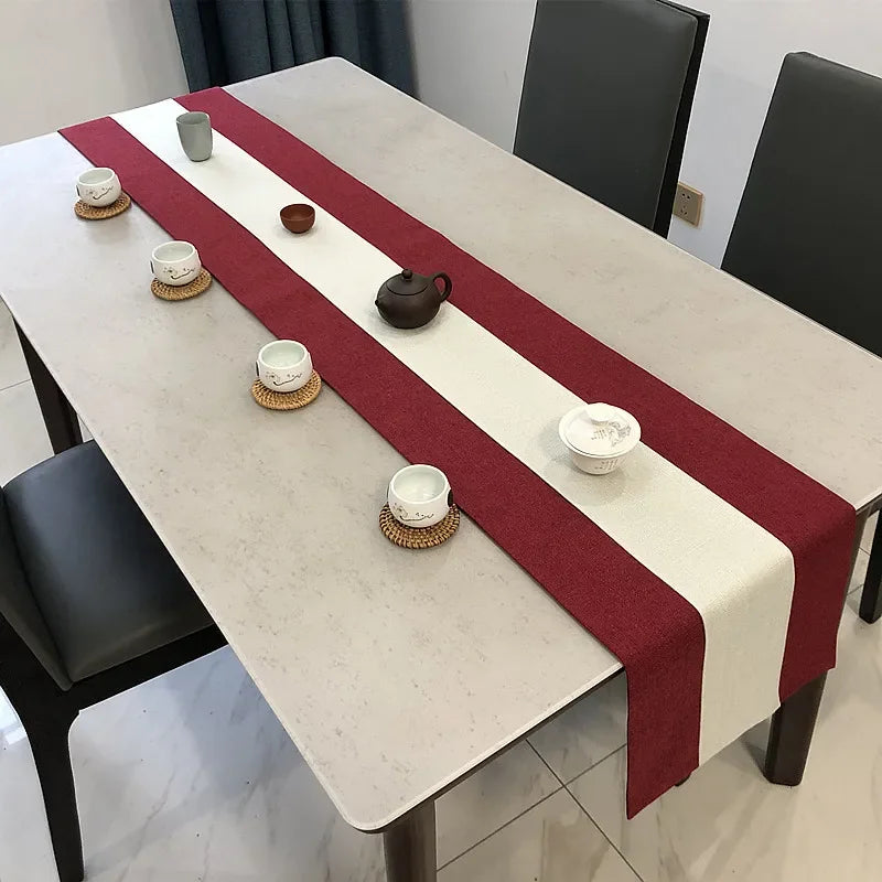 Camino de Mesa de Lino Estilo Chino