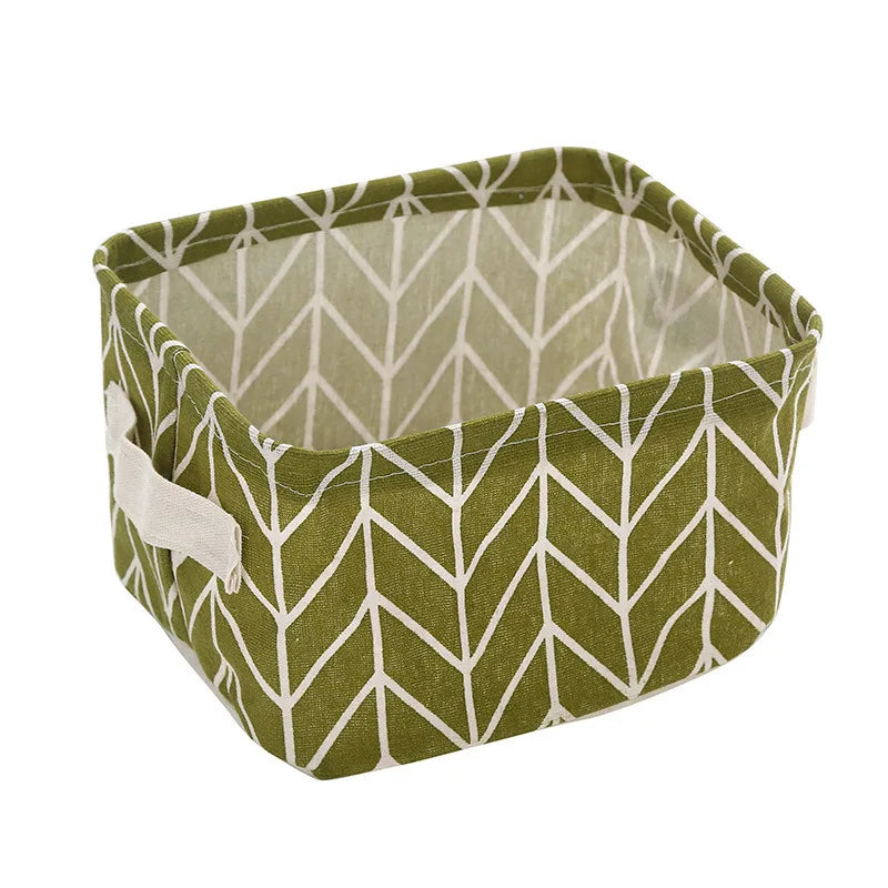 Cesta de Almacenaje Plegable de Lona con Asa