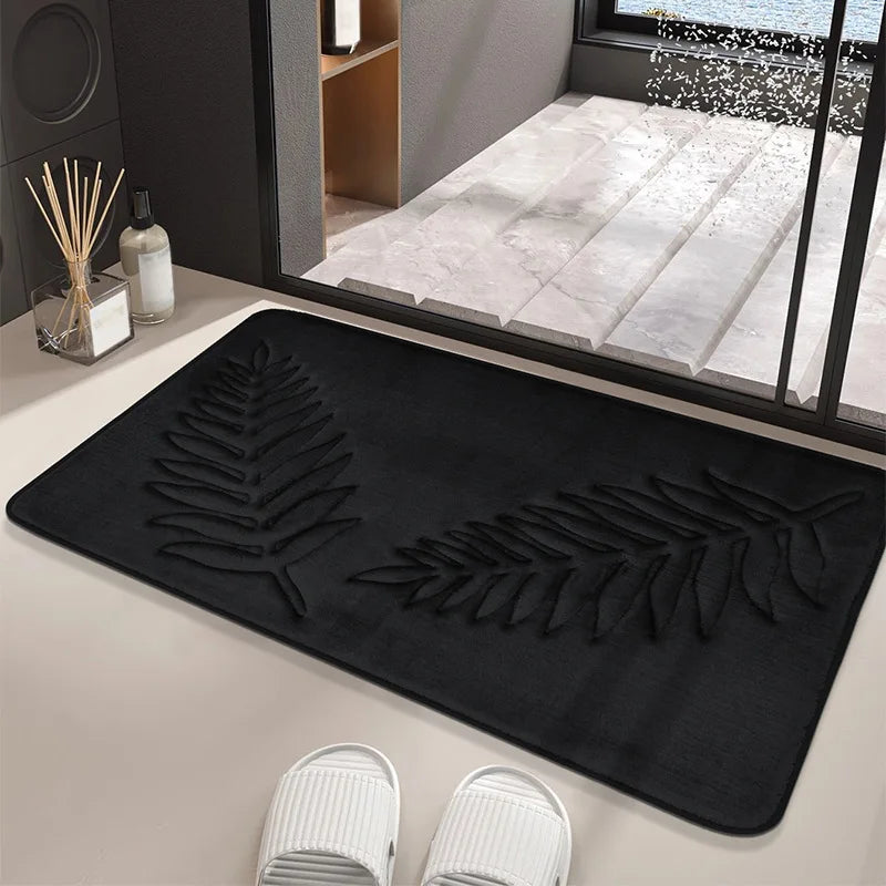 Alfombra de baño viscoelástica antideslizante, extra suave y cómoda