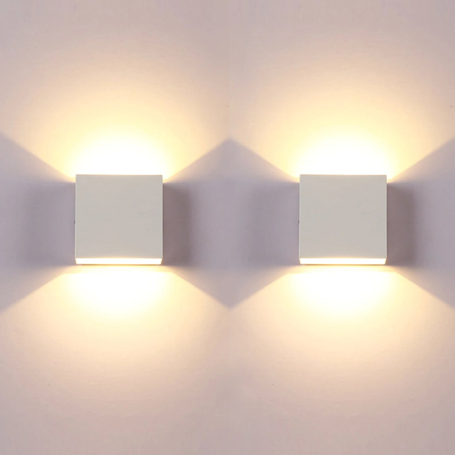 Pack de 2 apliques de pared LED modernos