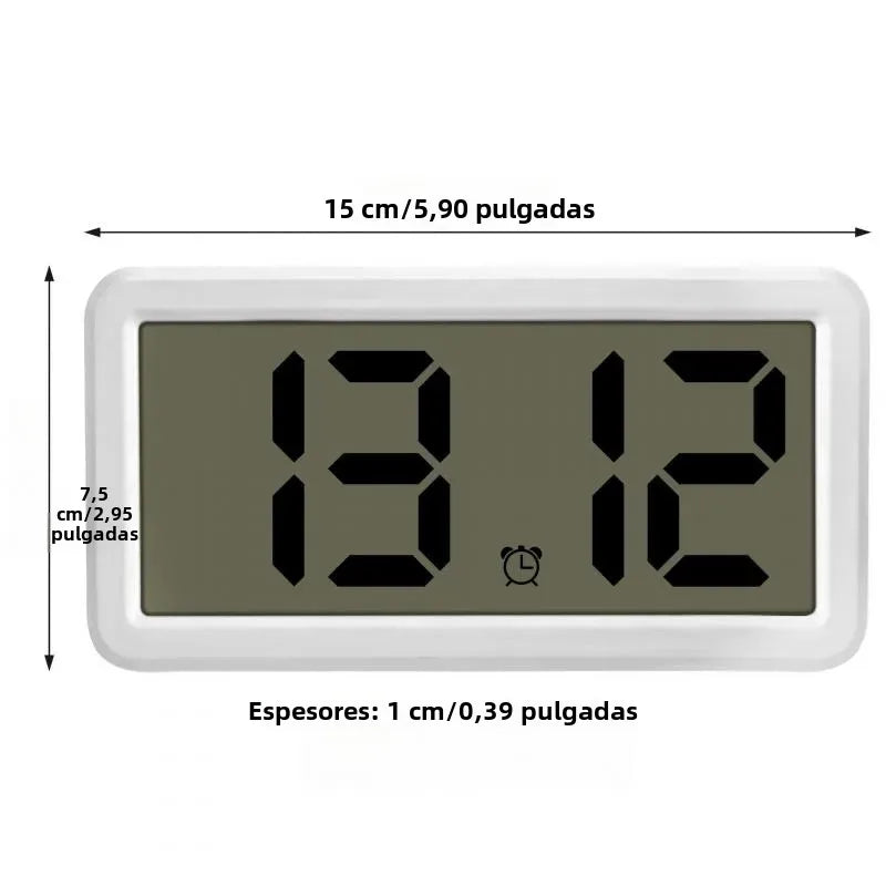 Reloj despertador digital LCD con alarma y pantalla de fecha