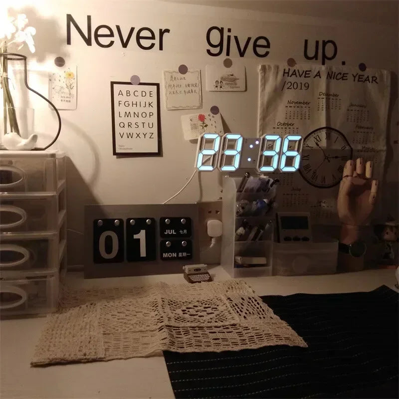 Reloj Digital LED 3D