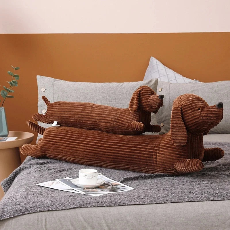 Cojín de Peluche con Forma de Perro Salchicha