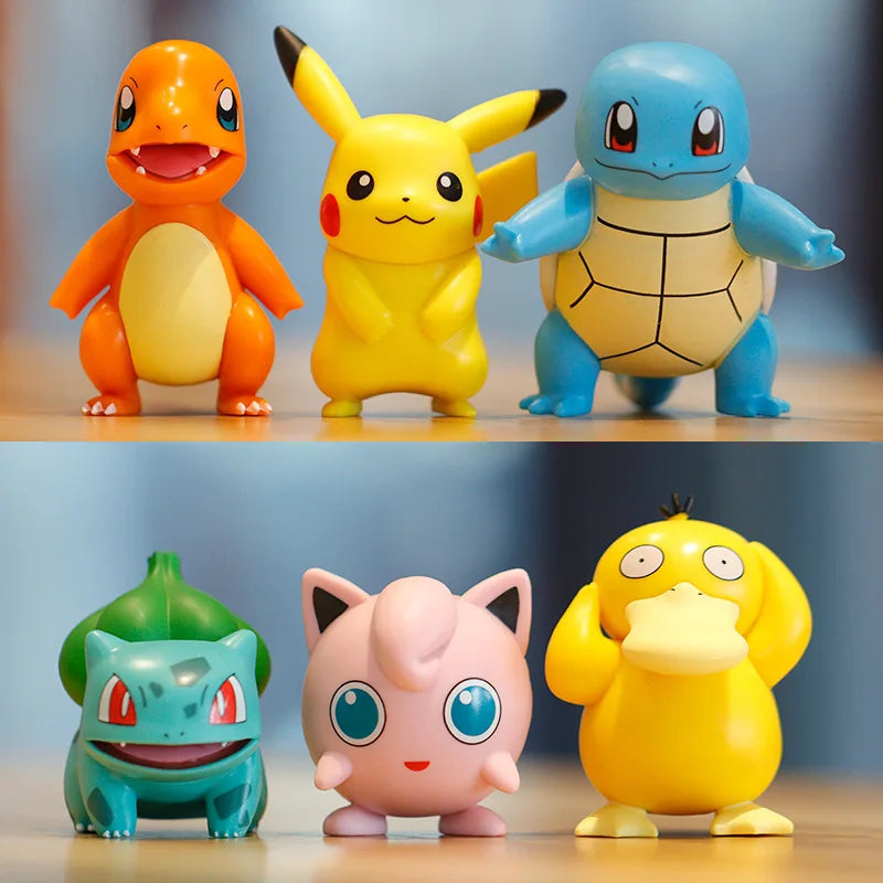 Set de 6 Figuras Pokémon – Pikachu, Vinilo